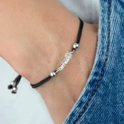 Pulsera Ama Macramé de Plata