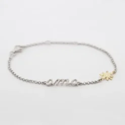 Pulsera Ama Plata y Eguzkilore Dorado