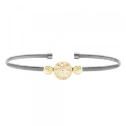 Pulsera Anuk Plata Dorada Rígida