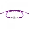 Pulsera Basic Colors Hilo Morado Plata