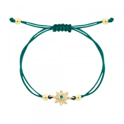 Pulsera Basic Colors Verde Eguzkilore Dorado