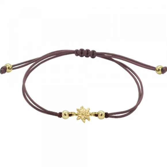 Pulsera Basic Marrón Eguzkilore Plata Dorada