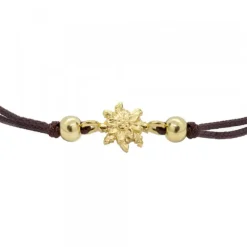 Pulsera Basic Marrón Eguzkilore Plata Dorada