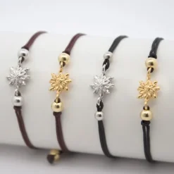 Pulsera Basic Negra Eguzkilore Plata