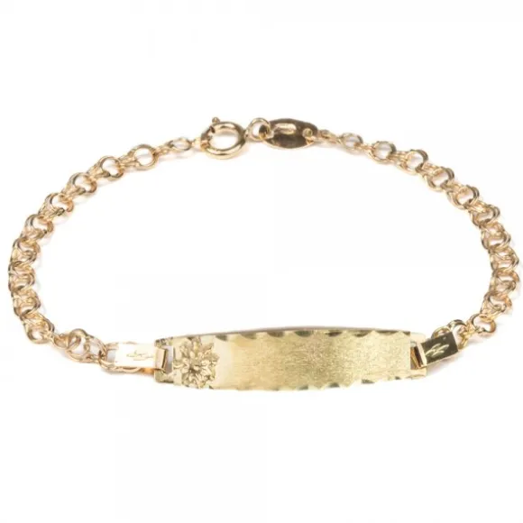 Pulsera Bebé Oro Eslabones 14,5cm Personalizable