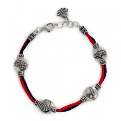 Pulsera Camino de Santiago Azul y Roja