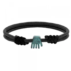 Pulsera Charm Mano de Irulegi Plata Oxidada