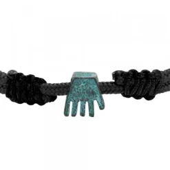 Pulsera Charm Mano de Irulegi Plata Oxidada