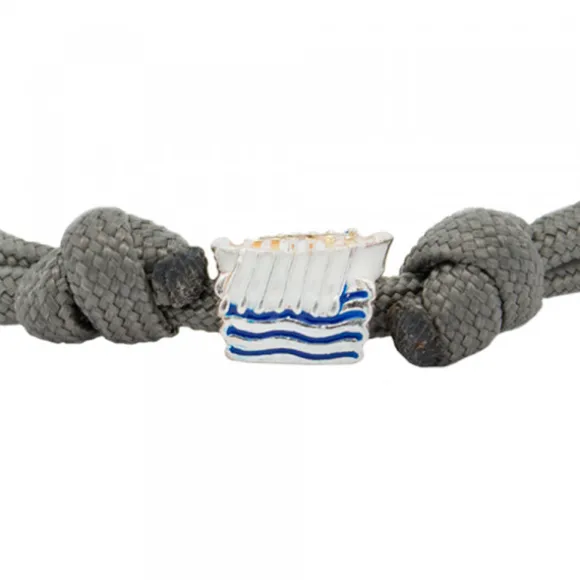 Pulsera Charm Trainera Blanca de Plata