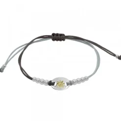 Pulsera Donna Macramé de Plata Bicolor