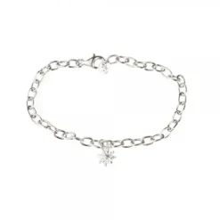 Pulsera Eguzkilore Cadena Rolo de Plata