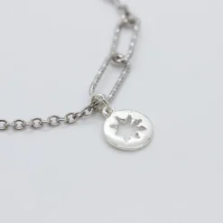 Pulsera Eguzkilore Eslabones Jaspeados Plata