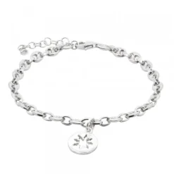 Pulsera Eslabón Barco Eguzkilore Plata