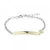 Pulsera Identidad Infantil Plata Dorada Personalizable