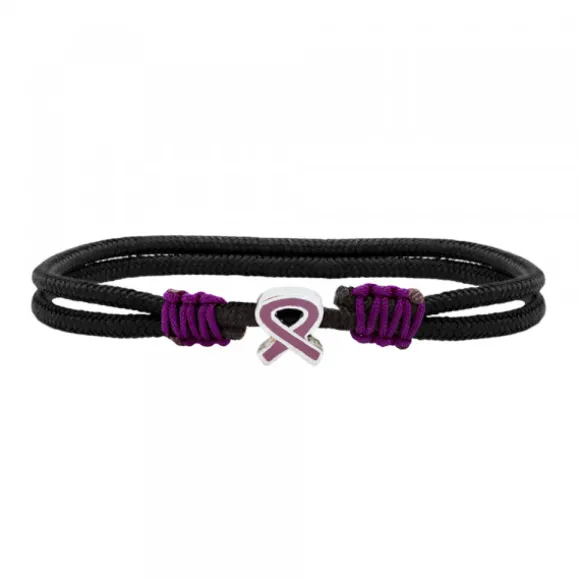 Pulsera Lazo Morado Concienciación Violencia de Género