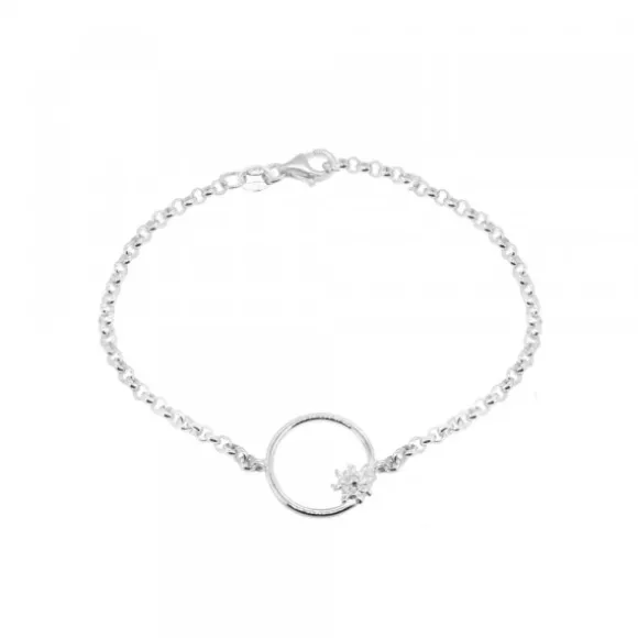 Pulsera Luna Llena Plata