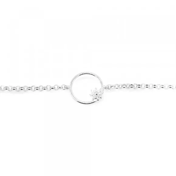 Pulsera Luna Llena Plata