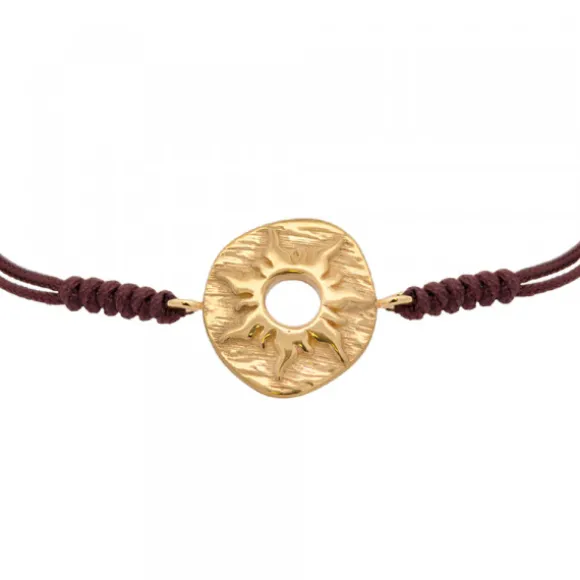 Pulsera Macramé Etrusca Mountain Plata dorada