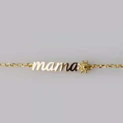 Pulsera Mamá con Eguzkilore de Oro