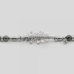 Pulsera Mari Bolitas Plata y Circonitas Blancas