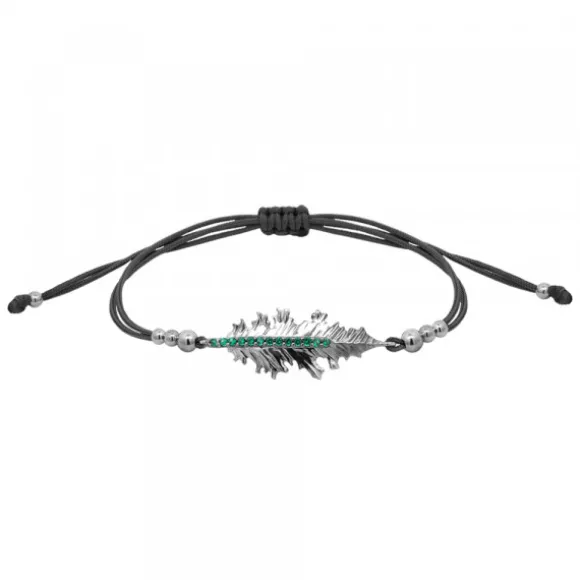 Pulsera Mari Rutenio y Circonitas Verdes