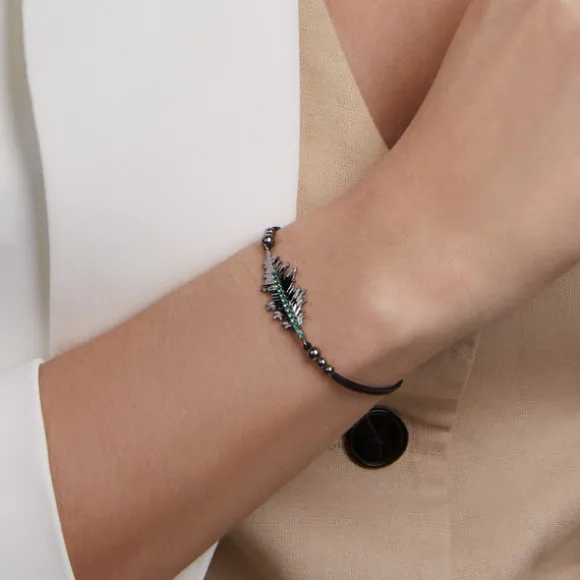 Pulsera Mari Rutenio y Circonitas Verdes