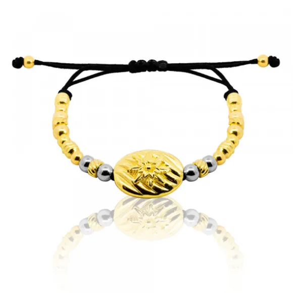 Pulsera Mask de Plata Dorada