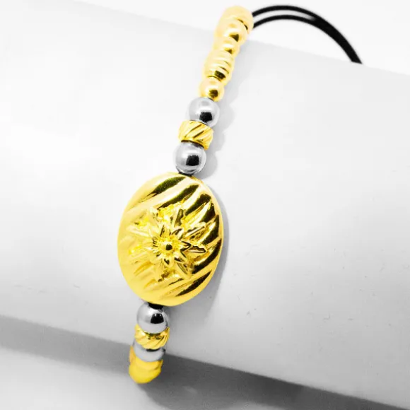 Pulsera Mask de Plata Dorada