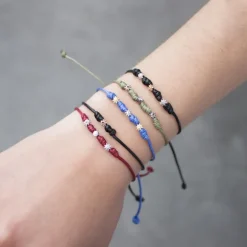 Pulsera Mik Granate Eguzkilore Oro Blanco y Diamante