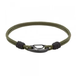 Pulsera Mosquetón Eguzkilore y Nylon Verde