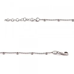 Pulsera Mountain de Plata con Cadena de Bolitas