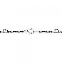 Pulsera Mountain de Plata con Estrellas y Bolitas