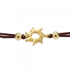 Pulsera Mountain Plata Dorada de Macramé