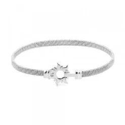 Pulsera Mountain Rígida Acero Plata