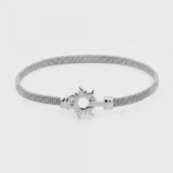 Pulsera Mountain Rígida Acero Plata