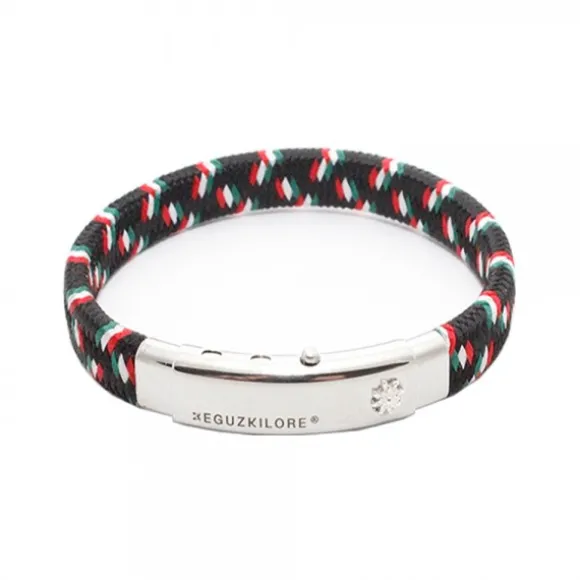 Pulsera Nylon Multicolor Chapa Eguzkilore