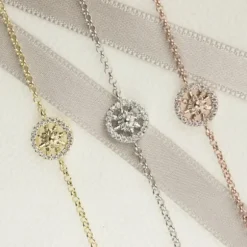 Pulsera Orla Plata Dorada con Circonitas