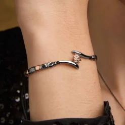 Pulsera Tximist de Plata Bicolor