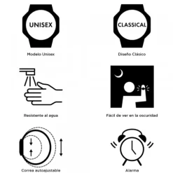 Reloj Casio A168 Series A168WEM-7 Unisex